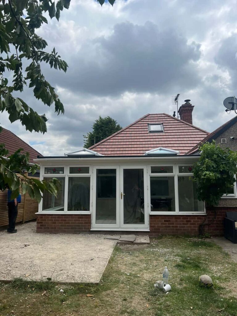 This is a photo of a hipped roof on a bungalow that has just had roof repairs carried out. Works carried out by TRP Roofing Bransholme